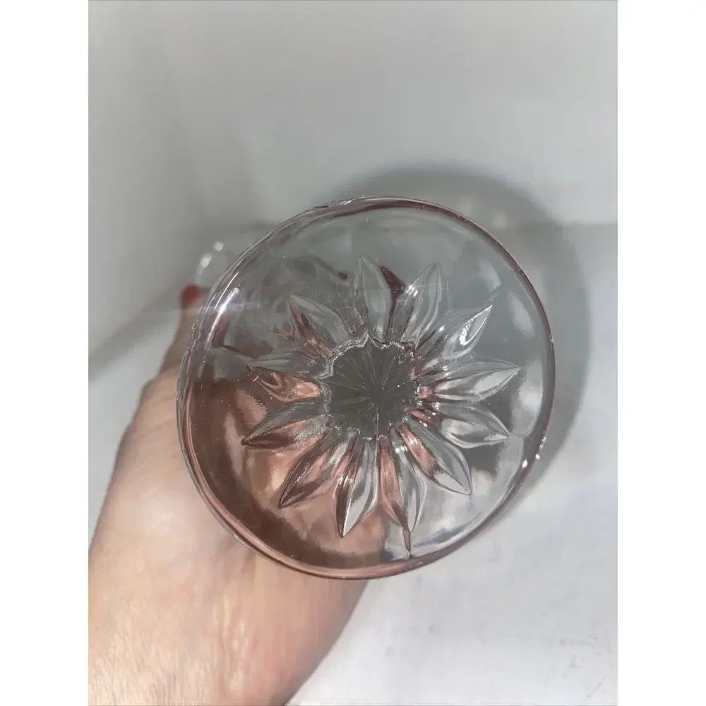 VINTAGE BOHEMIAN Czech Deep Cut Crystal Leaded Glass Vase 7” Tall